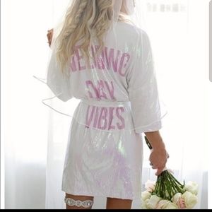Hayley Paige Sparkle Sequin Wedding Robe
